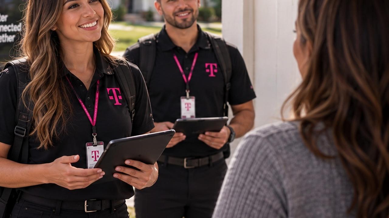 T-Mobile Fiber D2D Sales Team - Professional door-to-door sales representatives