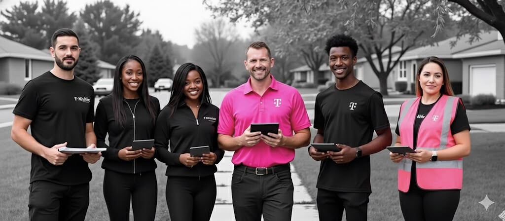 T-Mobile Fiber D2D Sales Team - Professional door-to-door sales representatives