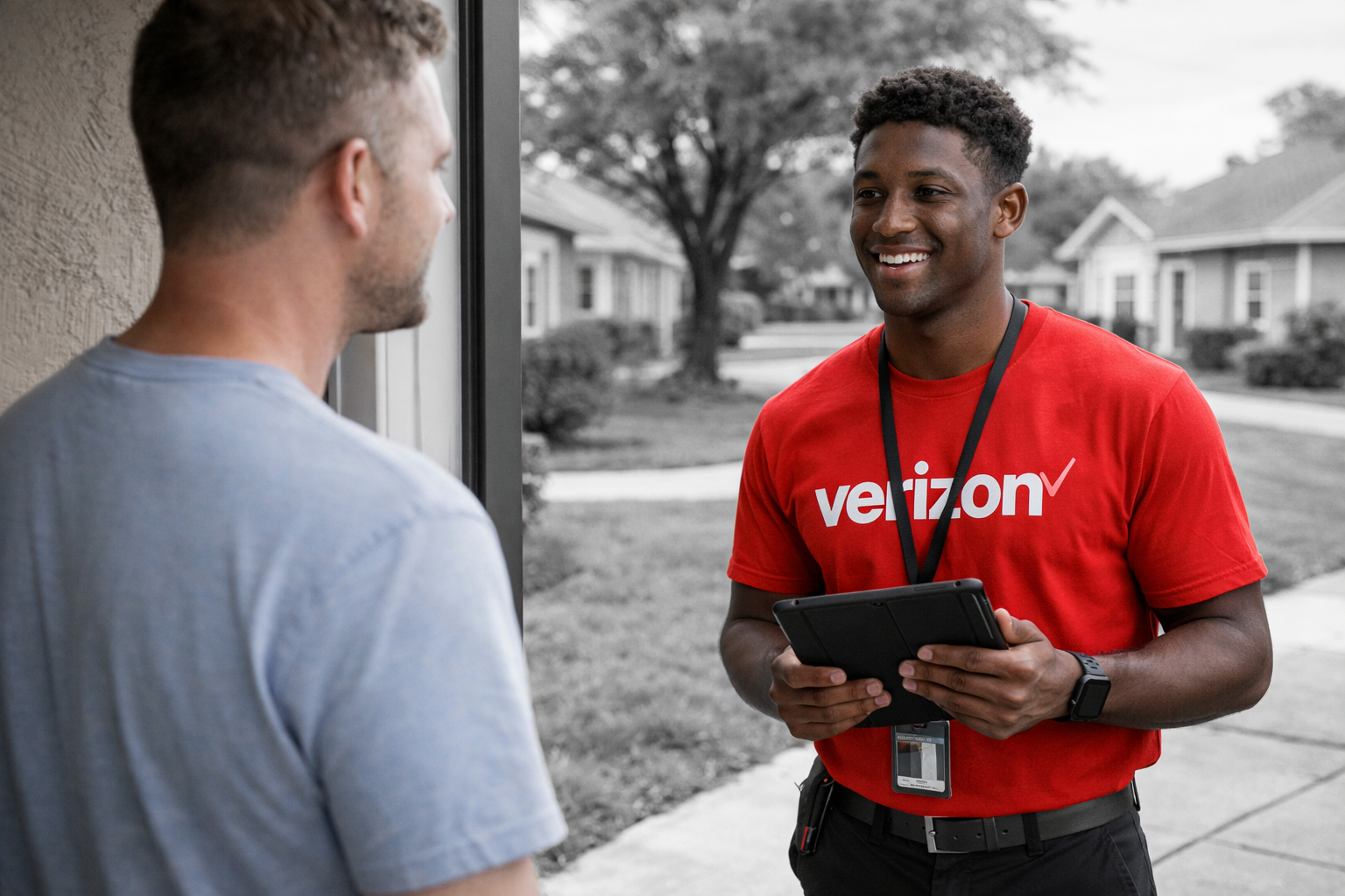 Verizon D2D Sales Agent - Professional door-to-door sales representative